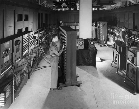 Eniac First Electronic Computer, 1946 by Bettmann