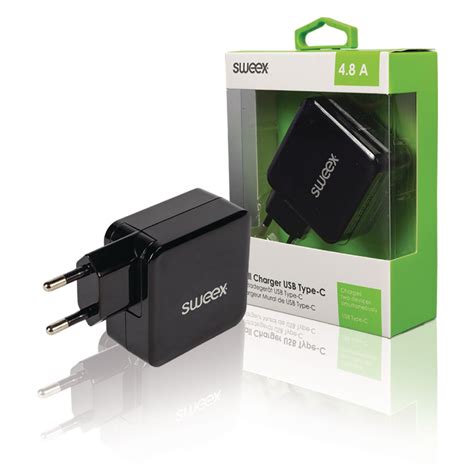 Ladegerät 2 Ausgänge 4 8 A USB USB C Schwarz 12 99