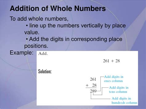 Whole Numbers Examples