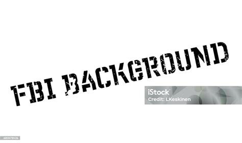 Fbi Background Rubber Stamp Stock Illustration Download Image Now