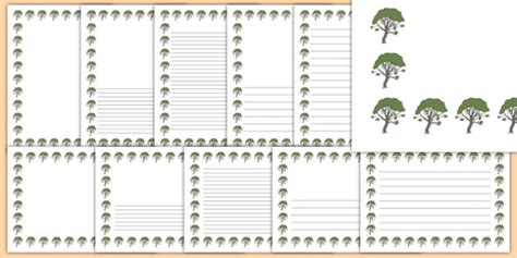 Rowan Tree Themed Page Borders