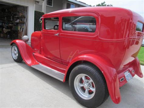 Mord Model A Tudor All Steel Hot Rod Chopped Lowered Chevy V Classic Ford Model A