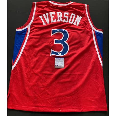 Allen Iverson Signed Jersey (PSA COA) | Pristine Auction