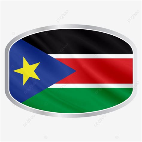 Emblem National Flag Of South Sudan Vector South Sudan Flag Badge