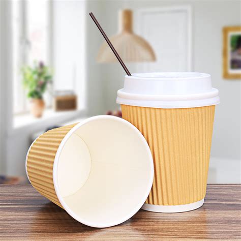 Wholesale Kraft Oz Oz Ripple Hot Water Paper Cup Logo Printed