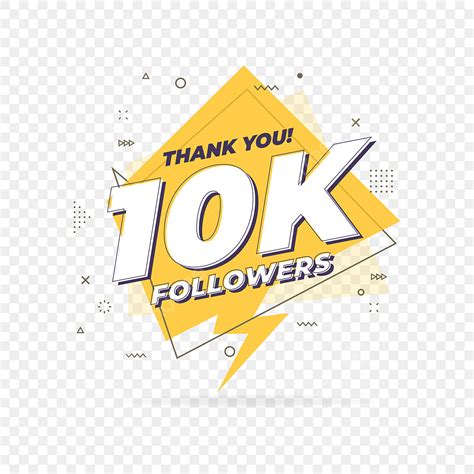 Thank You 10k Vector Png Images Thank You 10 000 Followers Trendy