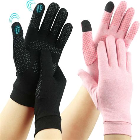 Kecartu 2 Pairs Full Finger Compression Arthritis Gloves For Rheumatoid