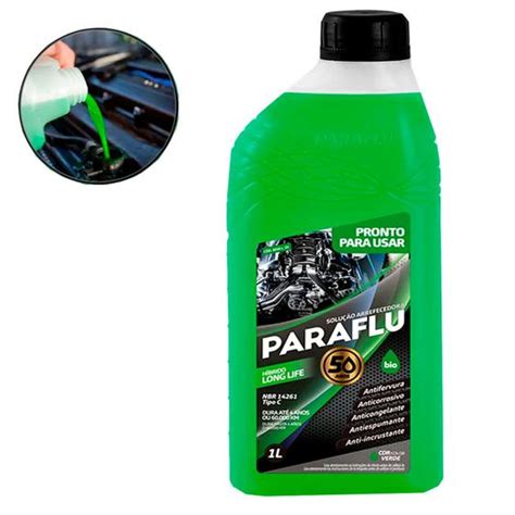 Aditivo Verde Pronto Uso Orgânico Fluído Radiador 1 L PF Paraflu