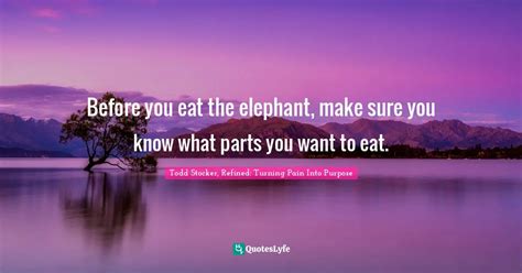 Before You Eat The Elephant Make Sure You Know What Parts You Want To Quote By Todd Stocker