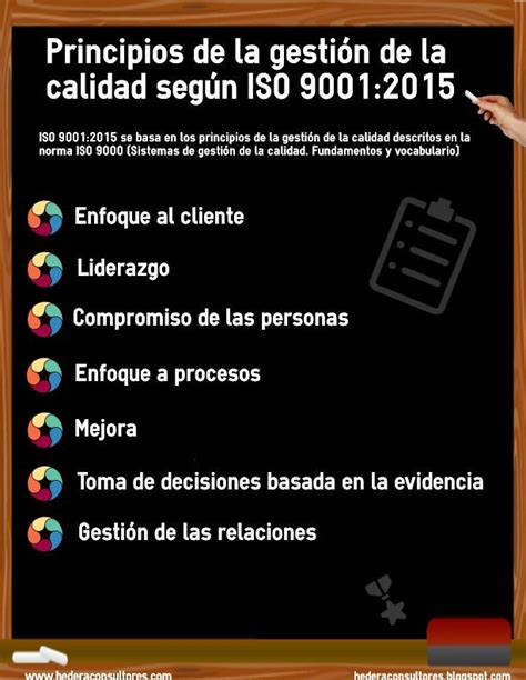 Calidad Y GestiÓn Empresarial Iso 9001 E Iso 14001 Principios De La Gestión De La Calidad Iso