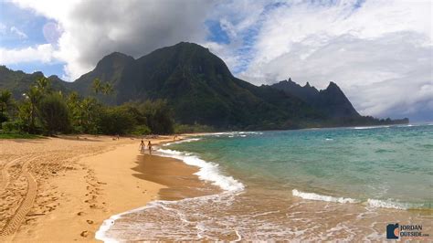 Tunnels Beach Is Located On The Northwest Shore Of Kauai In Hawaii