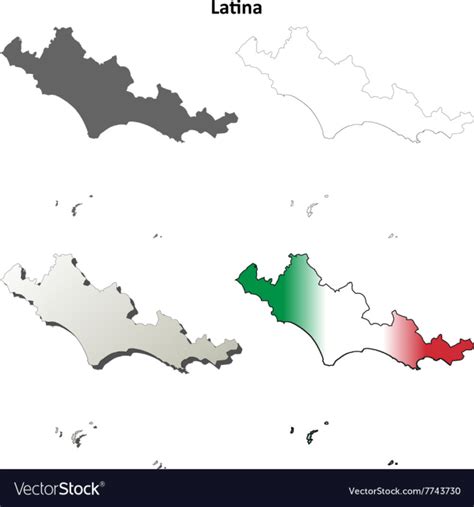Free Latina Blank Detailed Outline Map Set Vector Image Nohat Cc