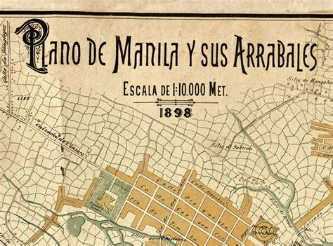 Old Map Of Manila Philippines 1898 Vintage Map Wall Map Print Vintage