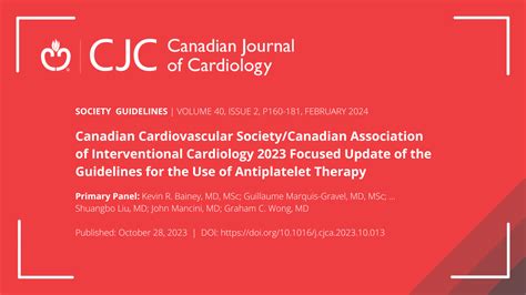 New Focused Update Of The Guidelines For The Use Of Antiplatelet