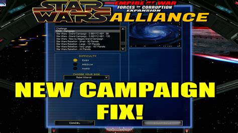 New Campaign Fix Image Star Wars Alliance Rebellion Mod For Star Wars