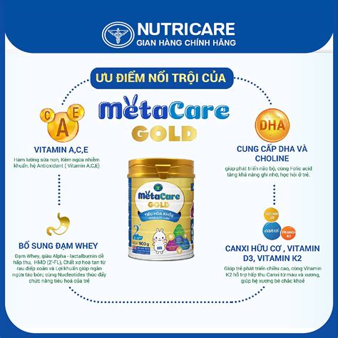 T Ng L Y N S A B T Nutricare Metacare Gold Ti U H A Kh E T Ng