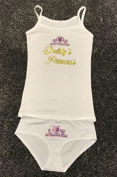 Daddy S Princess Knickers Vest Twin Set Bdsm Bondage Etsy