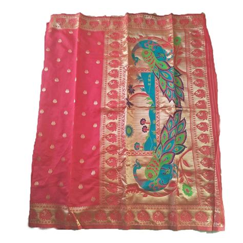 Party Wear Printed Banarasi Lichi Silk Saree 6 3 M With Blouse Piece