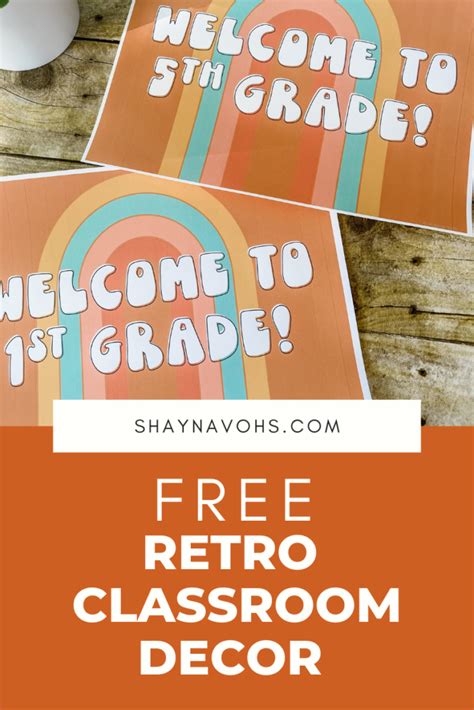 Free Retro Classroom Decor Printables Shayna Vohs