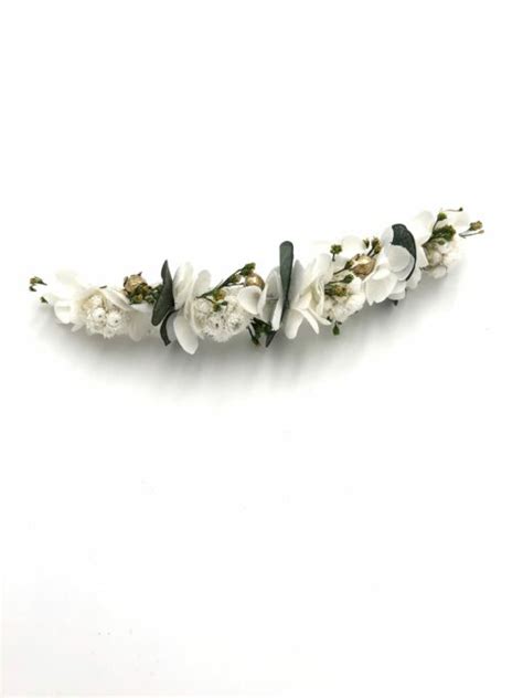 Barrette En Fleurs Stabilis Es Minth Pour La Mari E Les Fleurs Dupont