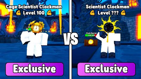 😱 New Cage Scientist Clockman Vs Old Scientist Clockman 🥳 New Update Roblox Toilet Tower