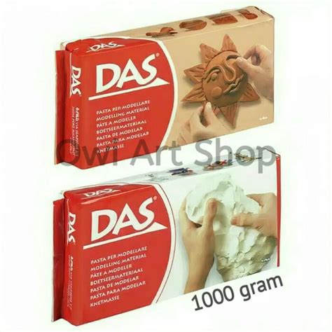 Jual DAS Modelling Air Drying Clay Tanah Liat 1000 Gram Shopee