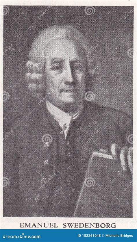 Vintage Portrait Painting of Emanuel Swedenborg 1688 - 1772 Editorial ...