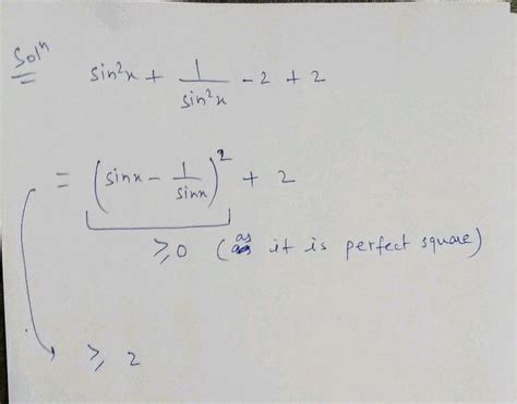 1 The Value Of Left Sin 2 X Csc 2 X Right Is A