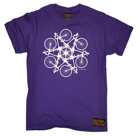 Cycling Kaleidospoke T Shirt Cyclist Bike Tee Biking Ride Funny