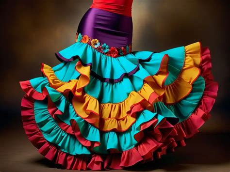 Faldas flamencas Color y pasión para baile tradicional