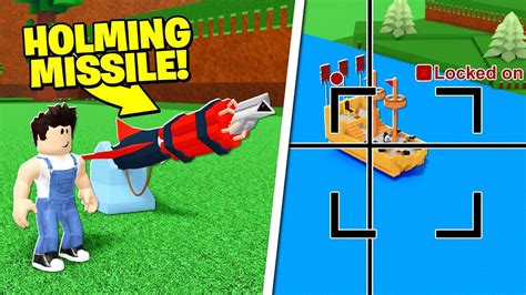 Target Seeking Holming Missile In Build A Boat 🚀 Crazy Youtube