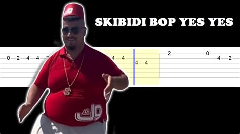 Skibidi Bop Yes Yes Easy Guitar Tabs Tutorial YouTube