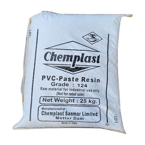 White 124 PVC Chemplast Resin Powder For Industrial Grade Standard