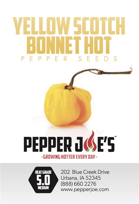 Yellow Scotch Bonnet Pepper Seeds Pepper Joes