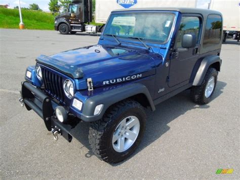 2005 Patriot Blue Pearl Jeep Wrangler Rubicon 4x4 71010306 Photo 4