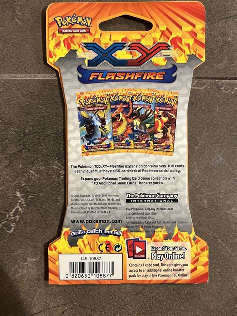 Xy Flashfiresealed Blister Booster Pack Charizardtcg Pokemon