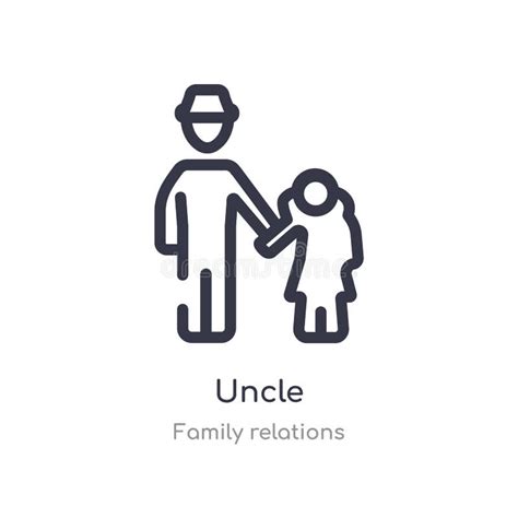 Uncle Icon in Different Style Vector Illustration. Two Colored and Black Uncle Vector Icons ...