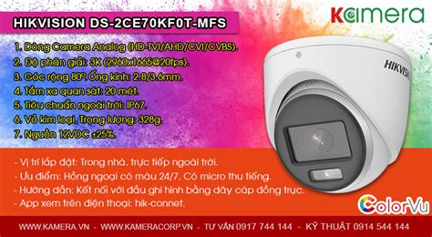 CAMERA HIKVISION DS 2CE70KF0T MFS KAMERA