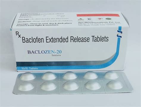 Baclofen Extended Release Tablets Treatment Muscle Relaxer At Rs 188