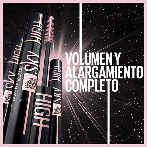 Máscara De Pestañas Mny Lash Sensational Sky High Cosmic Black