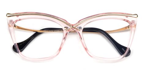 Modern Cat Eye Dapper Optical Rx Eyeglasses Medium Horn Rimmed Plastic Frame For Women High