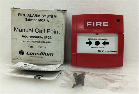 Consilium Salwico Mcp A Fire Alarm System Manual Call Point A