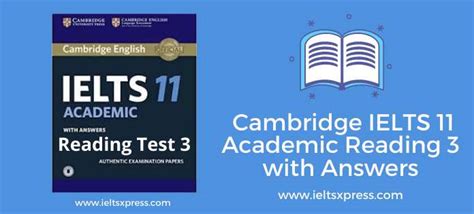 Cambridge Ielts Academic Reading Test With Answers