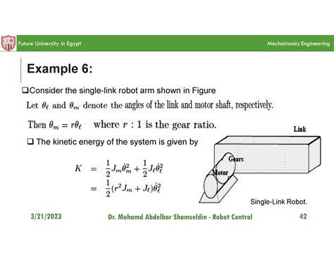 Robot Control Lect Part Engineering Production Example