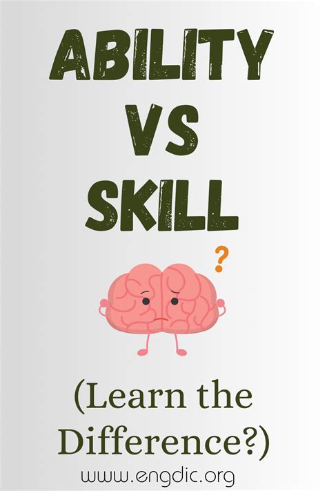 Ability Vs Skill What S The Difference Engdic