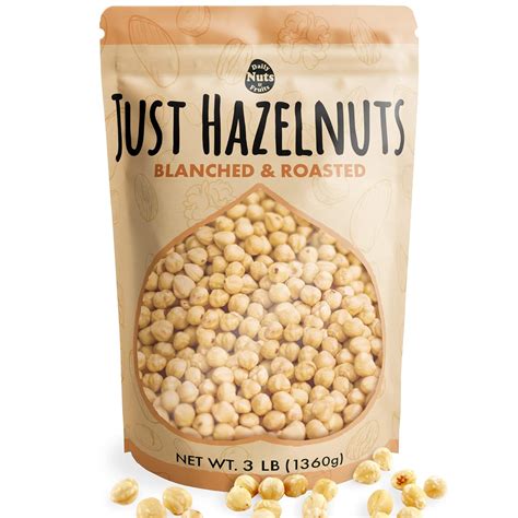 Buy Blanched Roasted Hazelnuts 3 Lb Unsalted Filberts No Skin