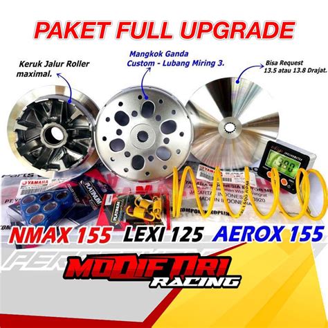 Jual Paket Upgrade Cvt Nmax Kirian Mangkok Kopling Aerox Kampas