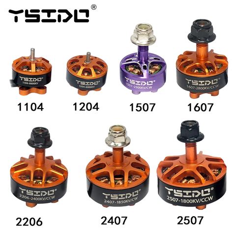 YSIDO 1104 1204 1507 1607 2205 2206 2407 2507 Brushless Motor For RC