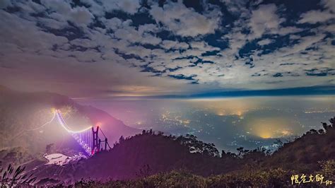 嘉義 梅山太平雲梯夕陽 百萬琉璃夜景 點燈版time Lapse 拍攝 悟空大師 Youtube