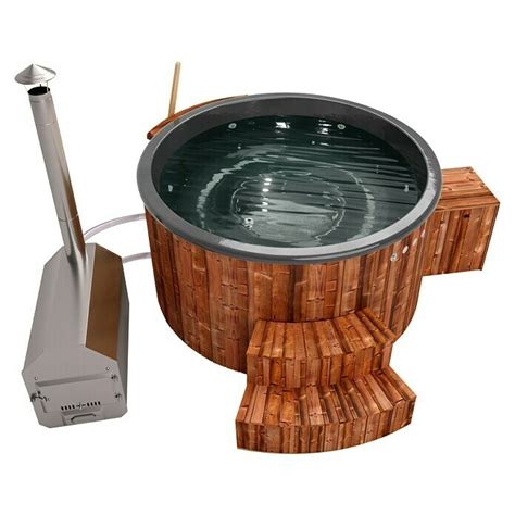 Holzklusiv Hot Tub Jade Spa Deluxe Clean Durchmesser Cm Anthrazit Thermoholz Max